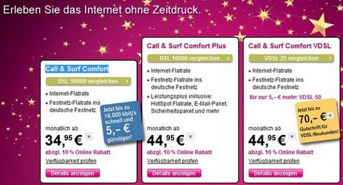 Telekom DSL-Tarife