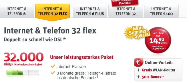 KabelD Internet & Telefon flex